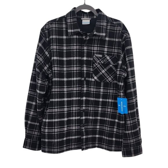 New NWT Men's Columbia Hill View Shirt‎ Jacket Size Medium Fleece Lined Shacket - Picture 1 of 11